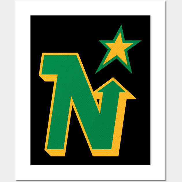 Defunct Minnesota North Stars Hockey 1991 Wall Art by LocalZonly